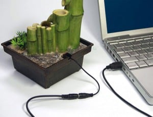 Zen Garden — фонтан с USB